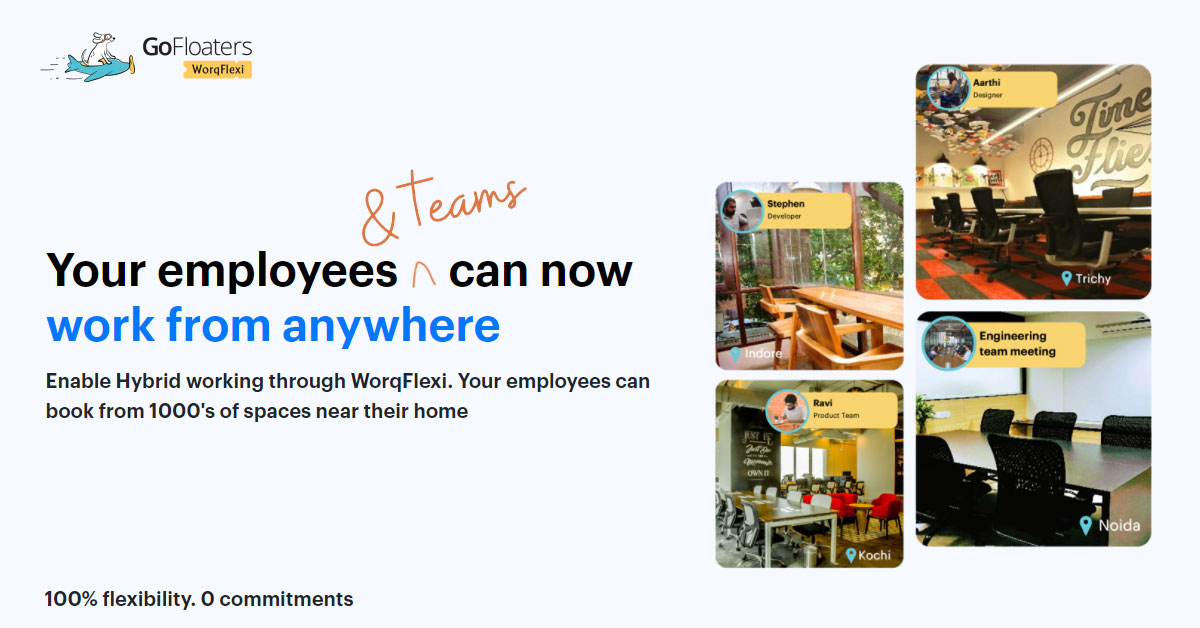Flexible workspaces for your team - GoFloaters WorqFlexi